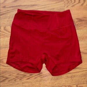 Gymshark Women's Vibrant Red Bike Shorts